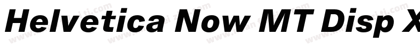 Helvetica Now MT Disp XtraBd字体转换